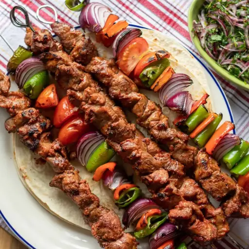 Lamb shish kebab